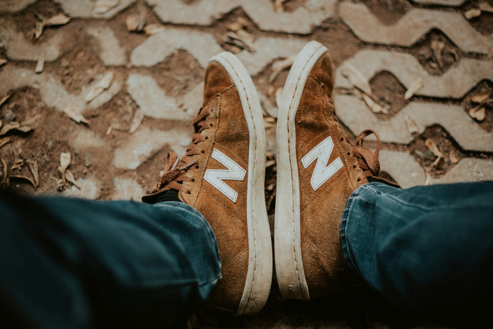 Nasse Schuhe beim Trocknen